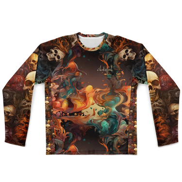 Chokefish™ Long Sleeve Every Day All Weather Skulls Shirt Men's-001